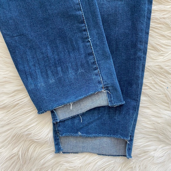 Frame Denim Straight Leg Step Hem High Rise Jeans - Picture 6 of 12